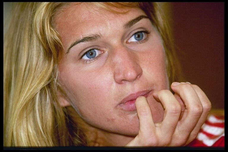 A portrait of Steffi Graf